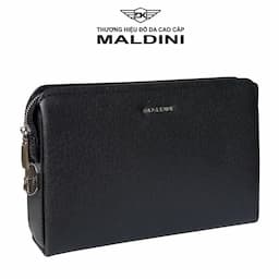 Túi Clutch cầm tay khóa số da Taiga thương hiệu Maldini