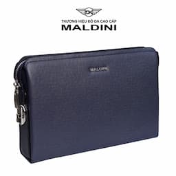 Túi Clutch cầm tay khóa số da Taiga thương hiệu Maldini